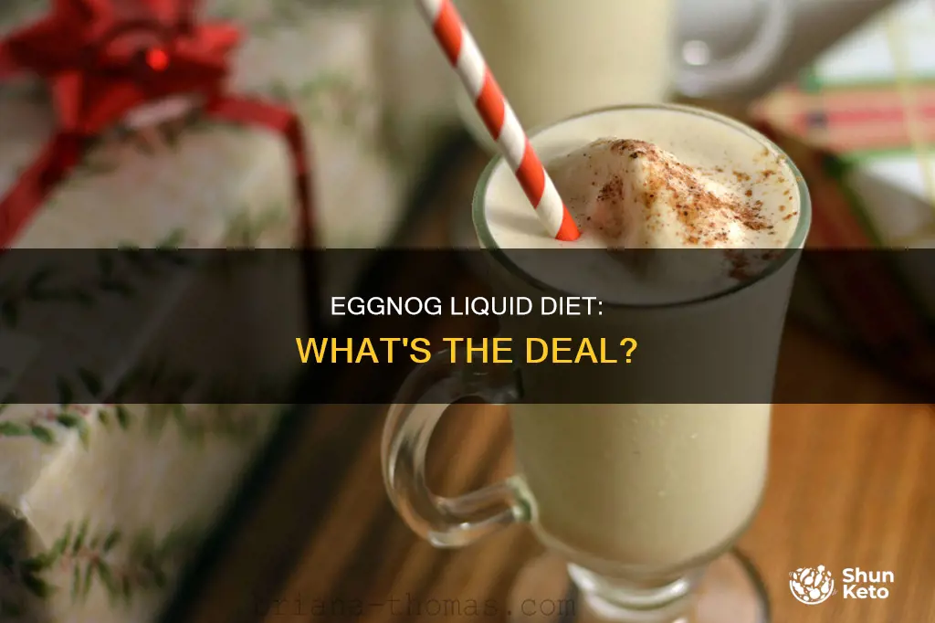 what type of liquid is eggnog liquid diet
