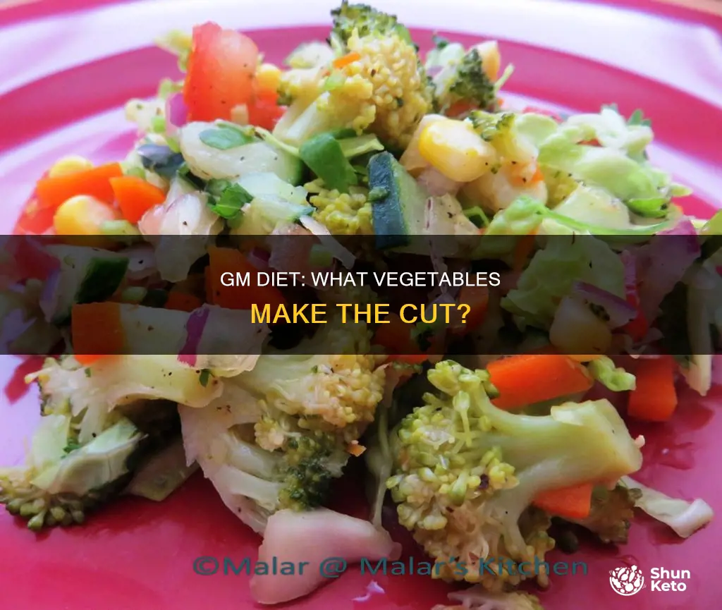 what vegetables are allowed in gm diet