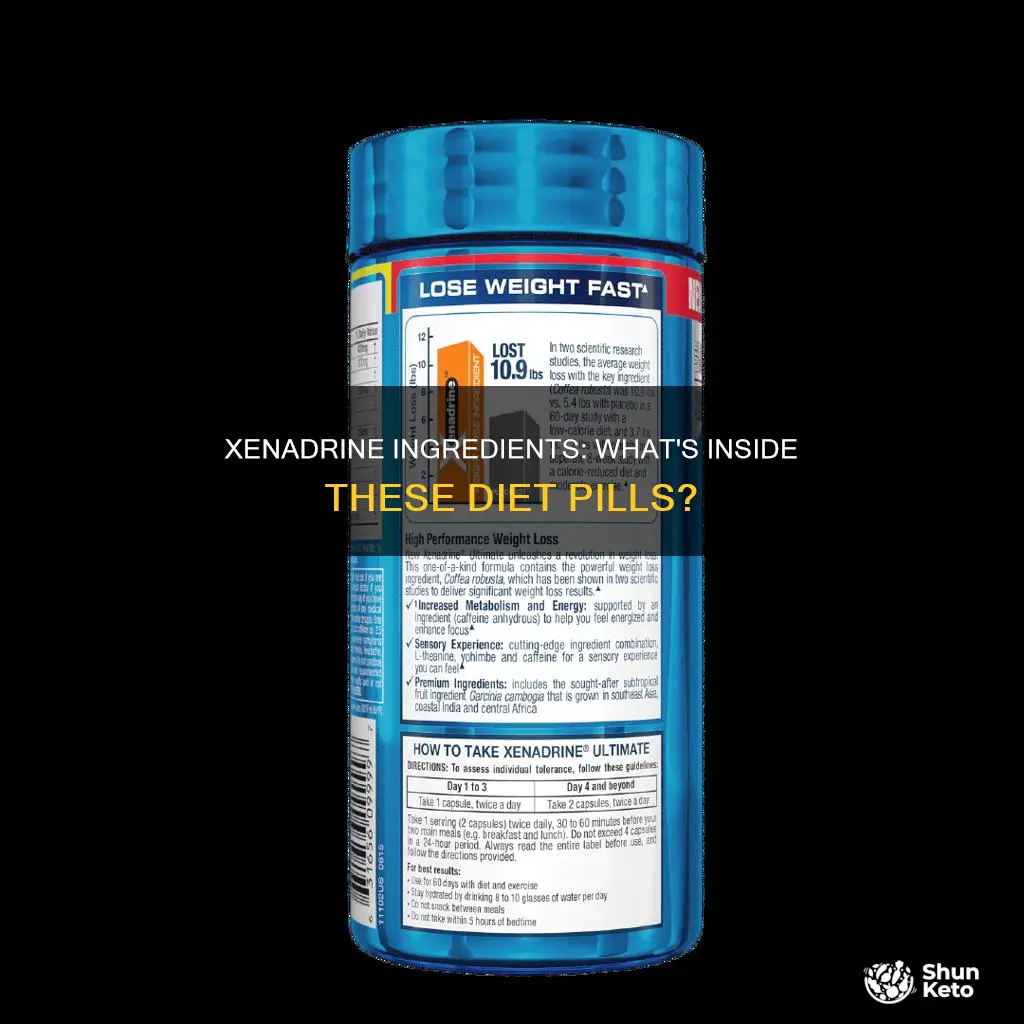 what was in diet pill xenadrine