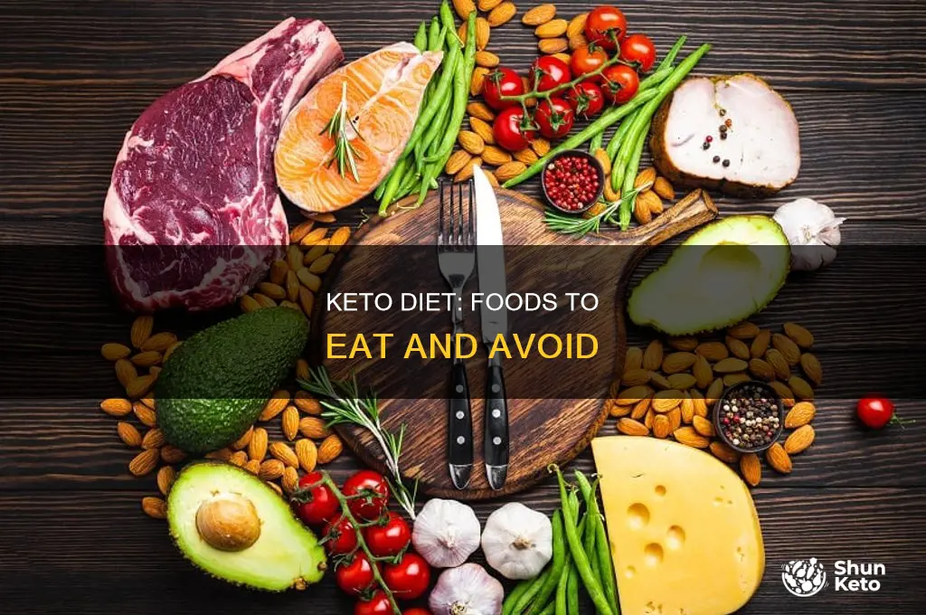 what we can eat an not eat for keto diet