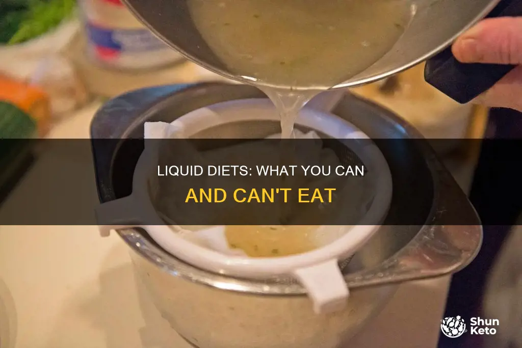 what will appear on a full diet liquid