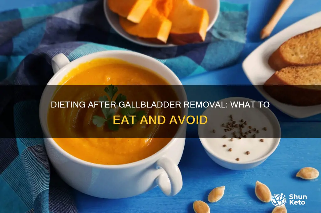 what will my diet look like after gallblader removeal