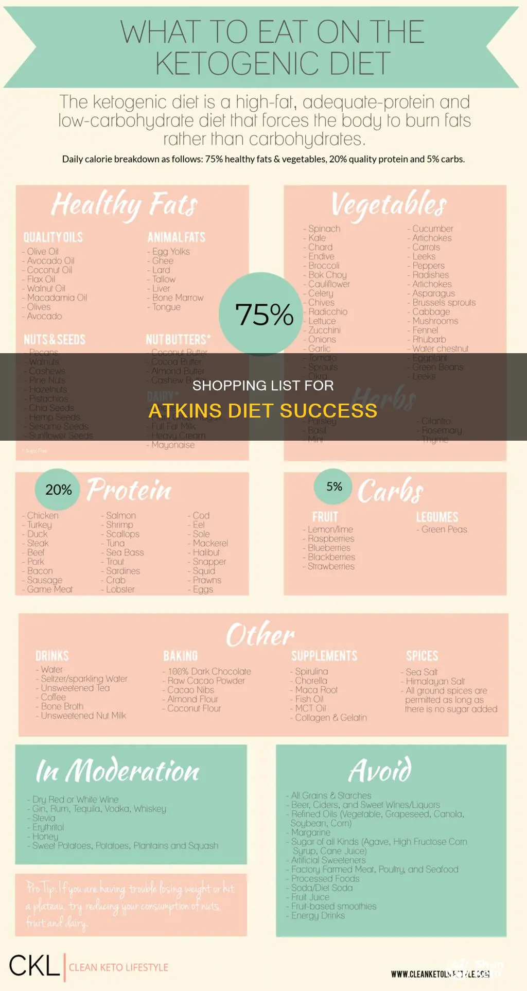 what you need to buy to survive the atkins diet