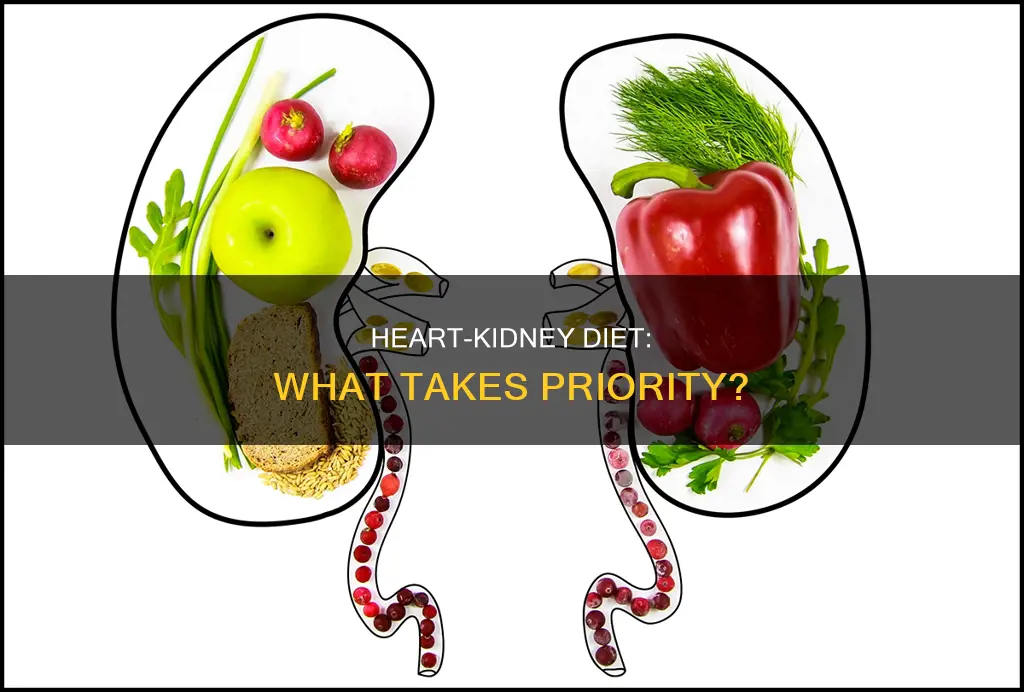 when balancing heart and kidney diet which is more important
