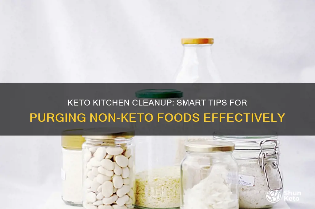 when cleaning out food for keto diet