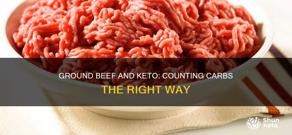 when counting carbs in keto is it cooked ground beef