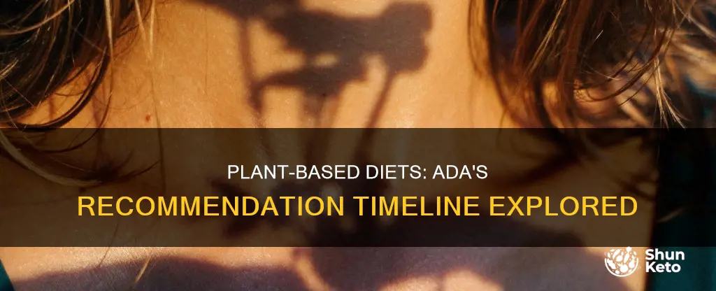 when did ada add plant-based diets to recommendations