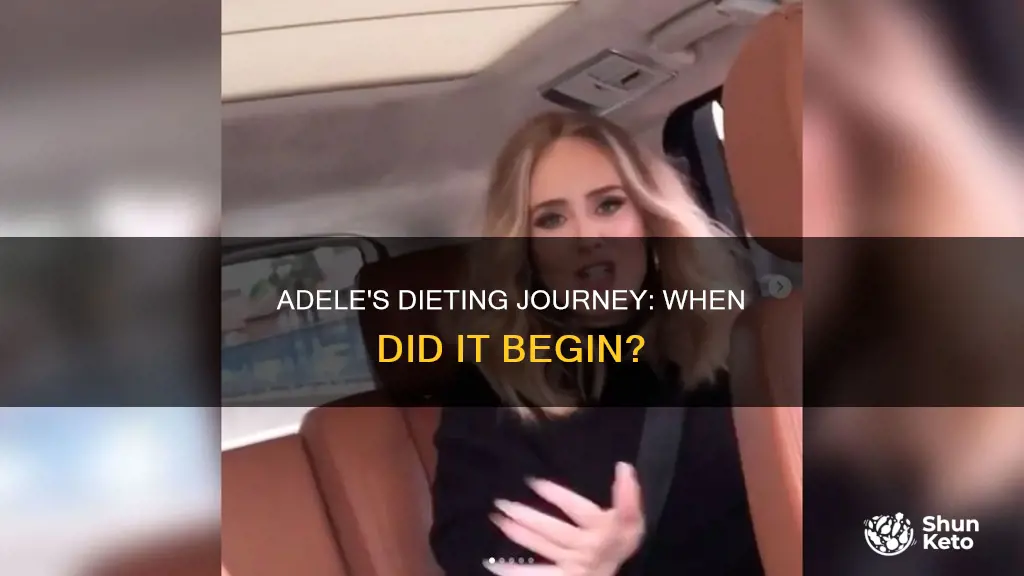 when did adele start dieting