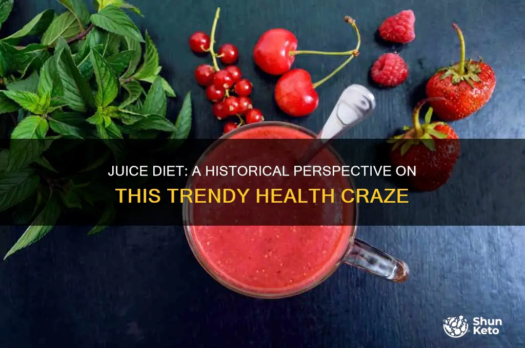 when did people start the juice diet