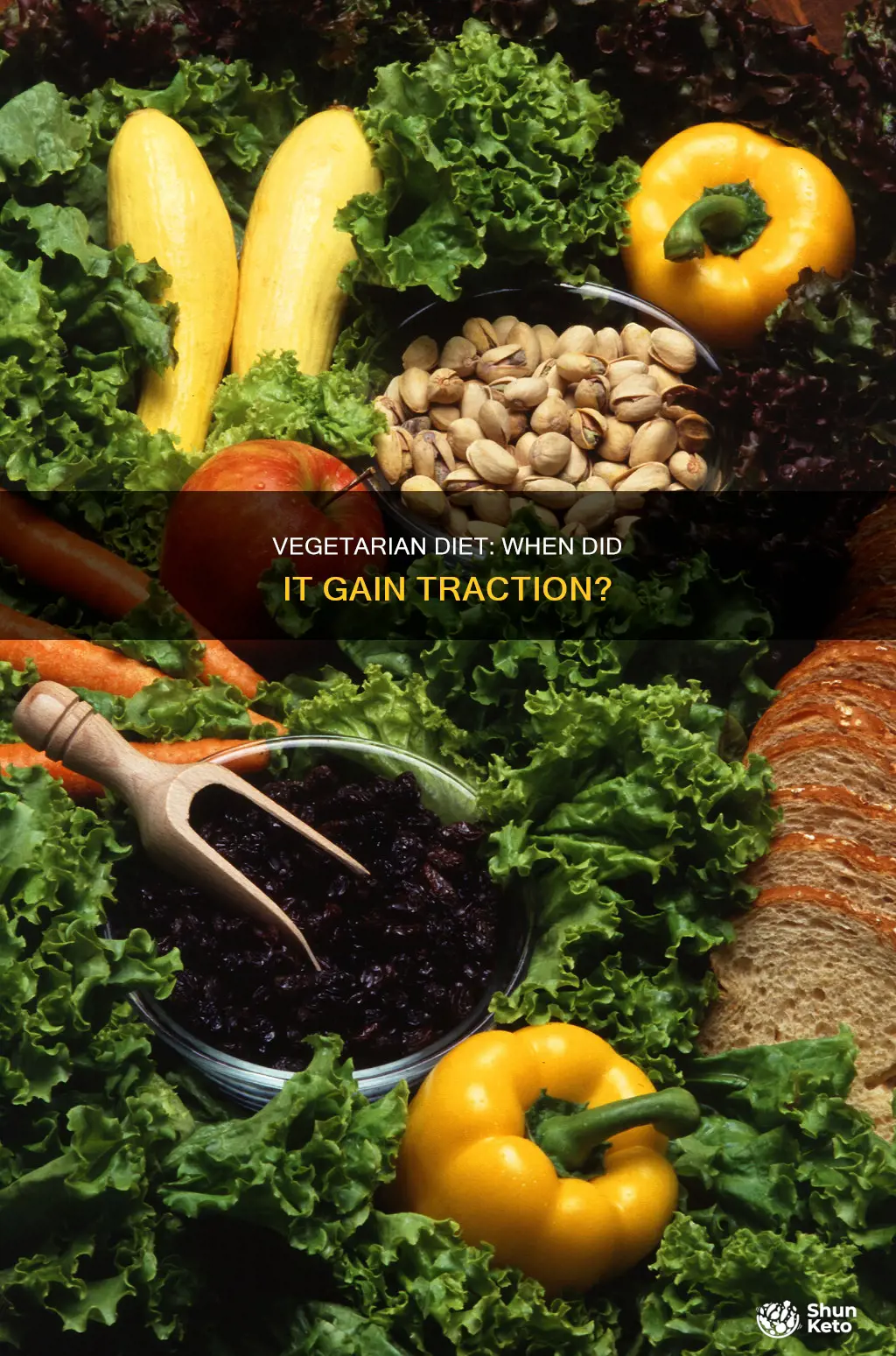 when did the vegetarian diet become popular