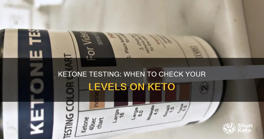 when do I check my ketones after starting keto