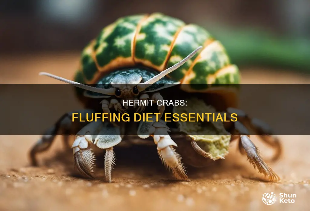 when do you need to fluff hermit crabs diet