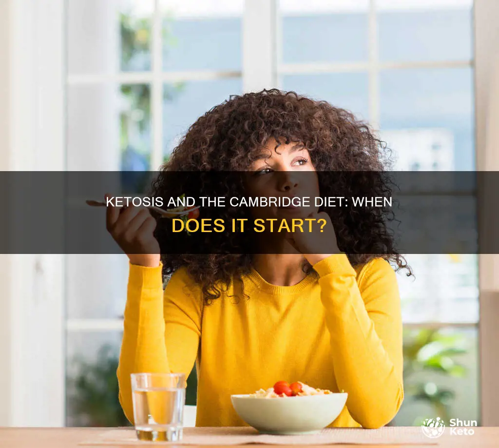 when does ketosis start on cambridge diet