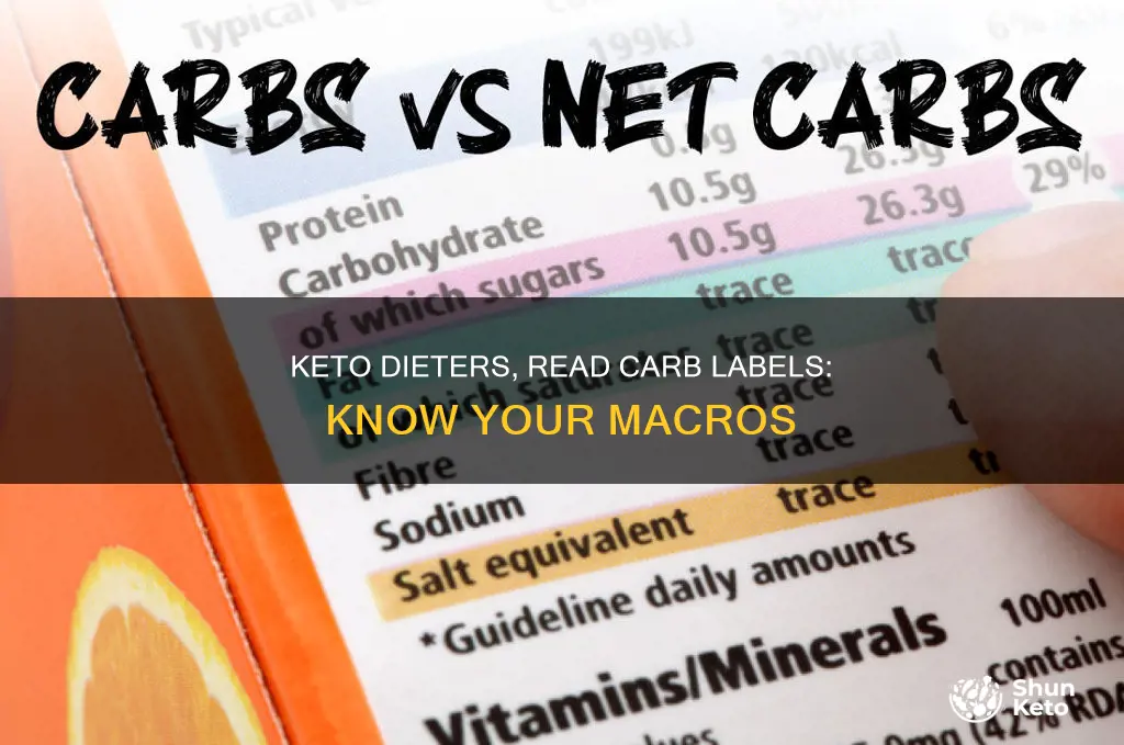 when on keto and reading carb labels