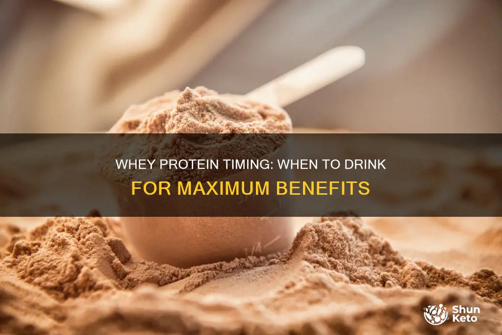 when should i drink diet whey protein