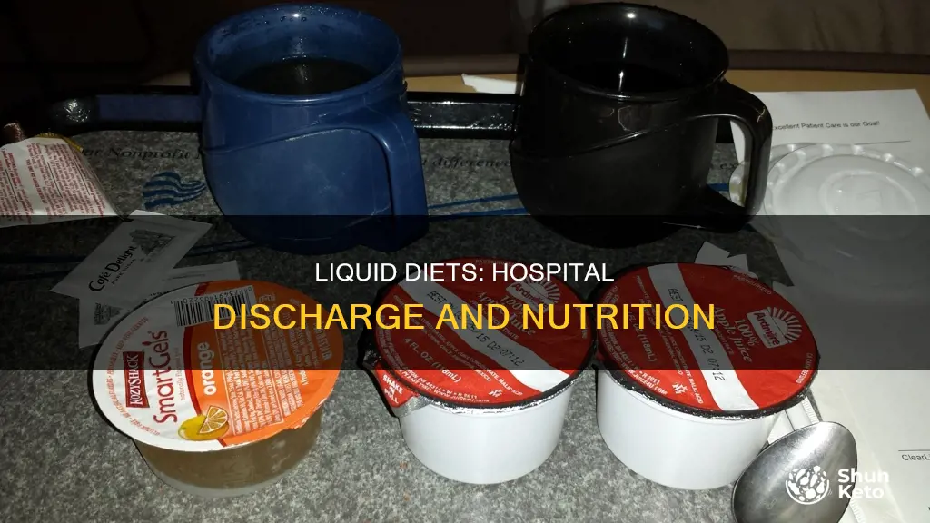 when should liquid diets be discontinued in the hospital