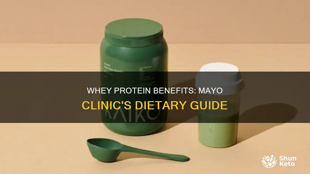 when to drink diet whey protein mayo clinic
