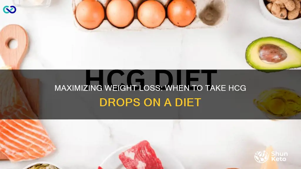 when to take hcg drops when on diet