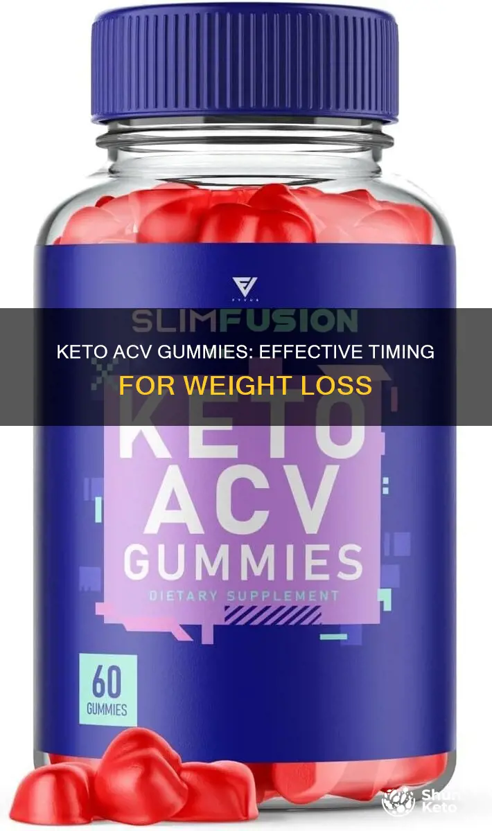 when to take keto acv gummies for weight loss