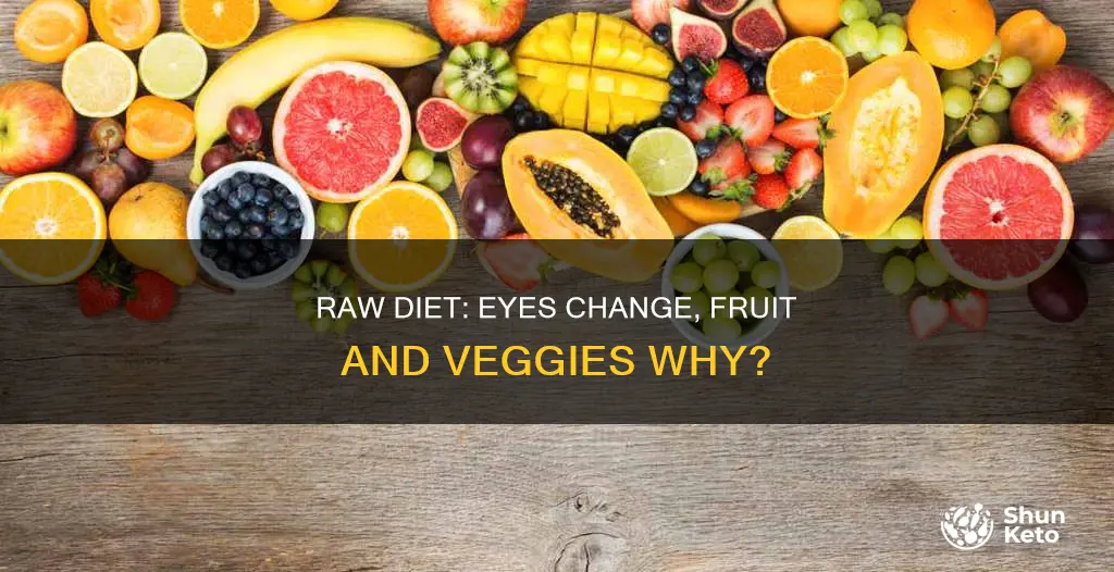 when you notice eye changes after raw fruit veggies diet