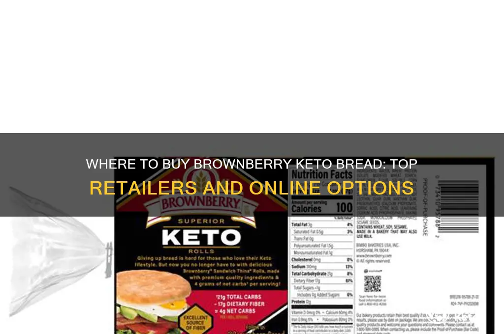where can i buy brownberry keto bread