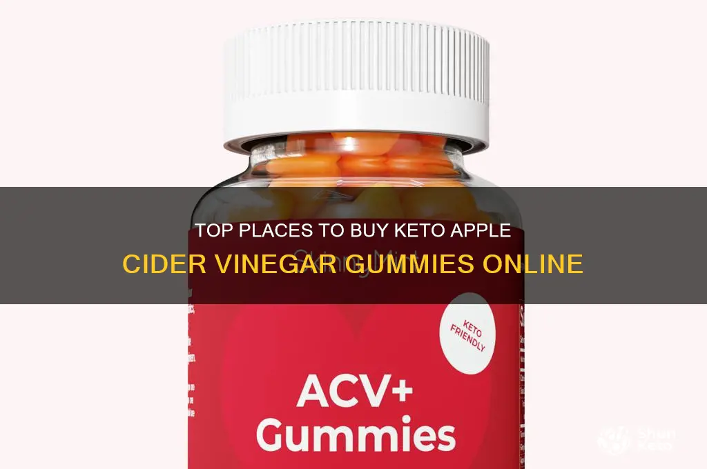 where can i buy keto apple cider vinegar gummies