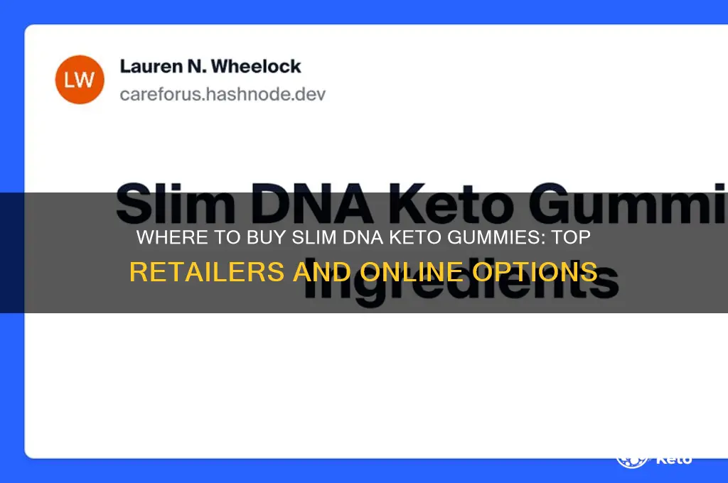 where can i buy slim dna keto gummies