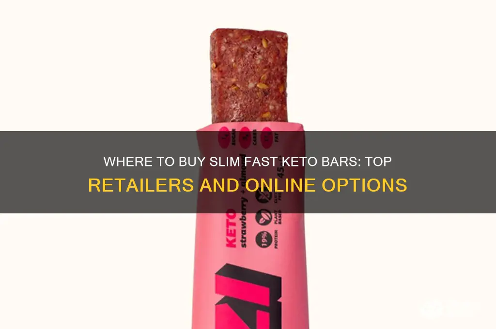 where can i buy slim fast keto bars