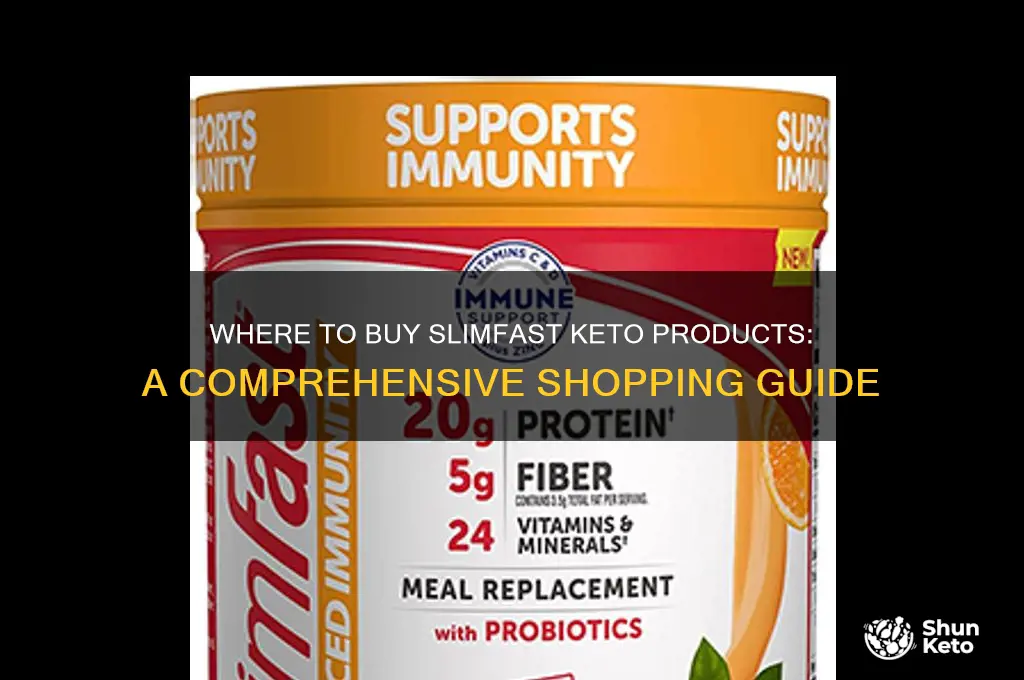 where can i buy the slimfast keto products from