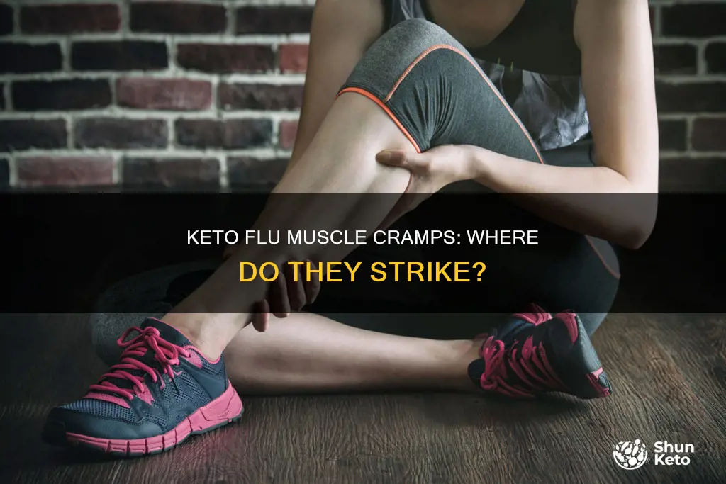 where do you feel muscle cramps on keto flu