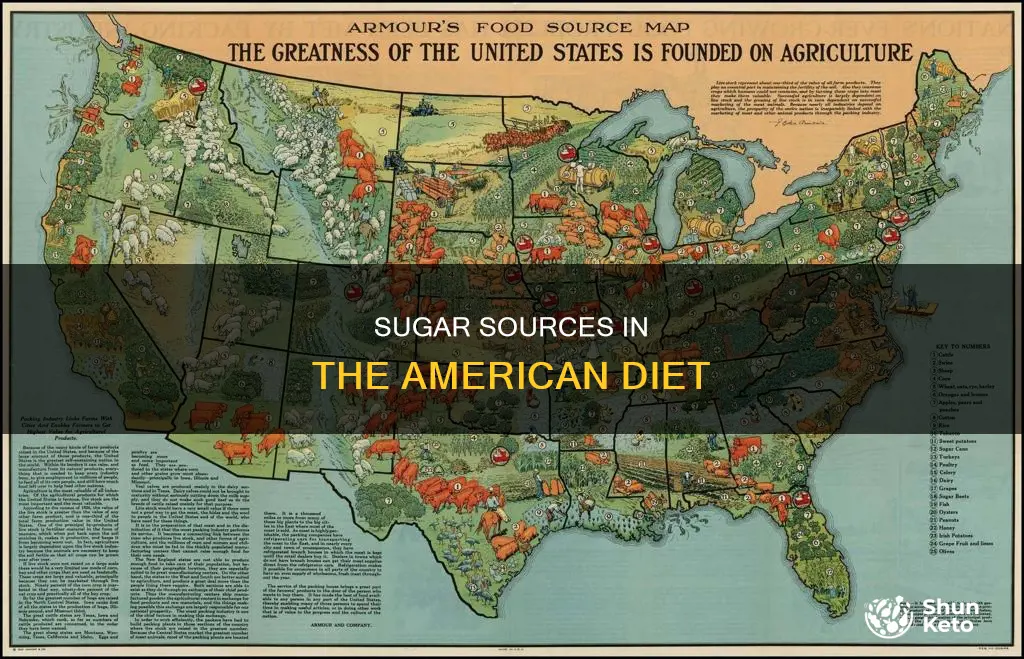 where does most sugar in an american diet come from