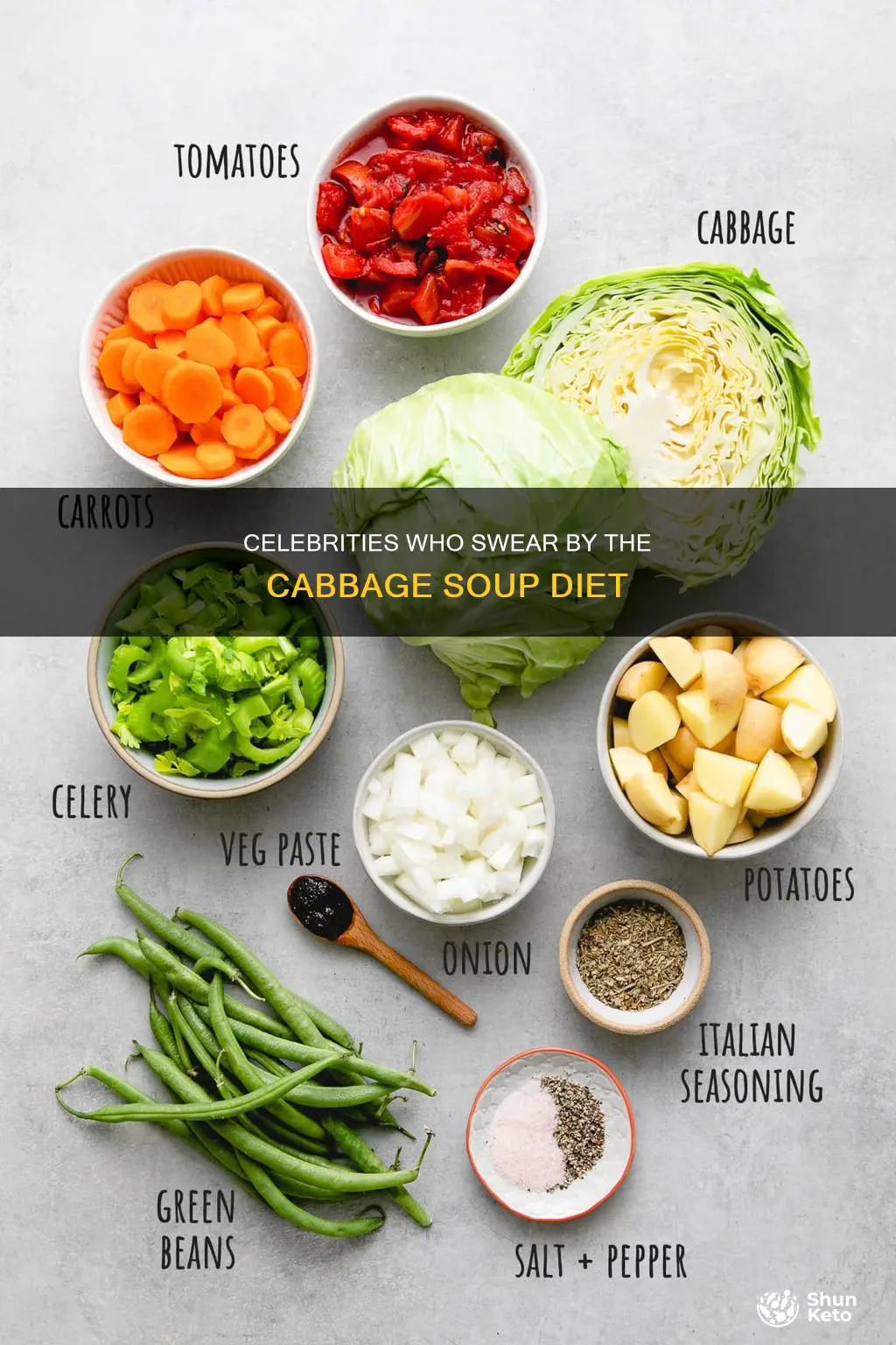 which celebrities are known for following the cabbage soup diet