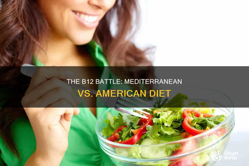 which diet has more b12 mediterranean or american