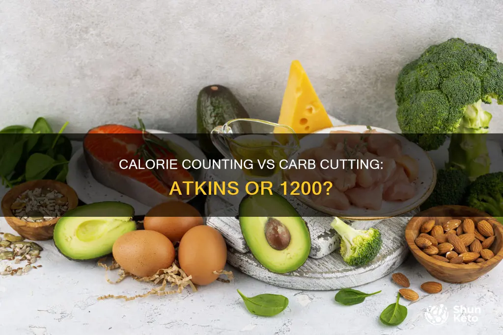 which diet is better atkins or 1200 calorie diet