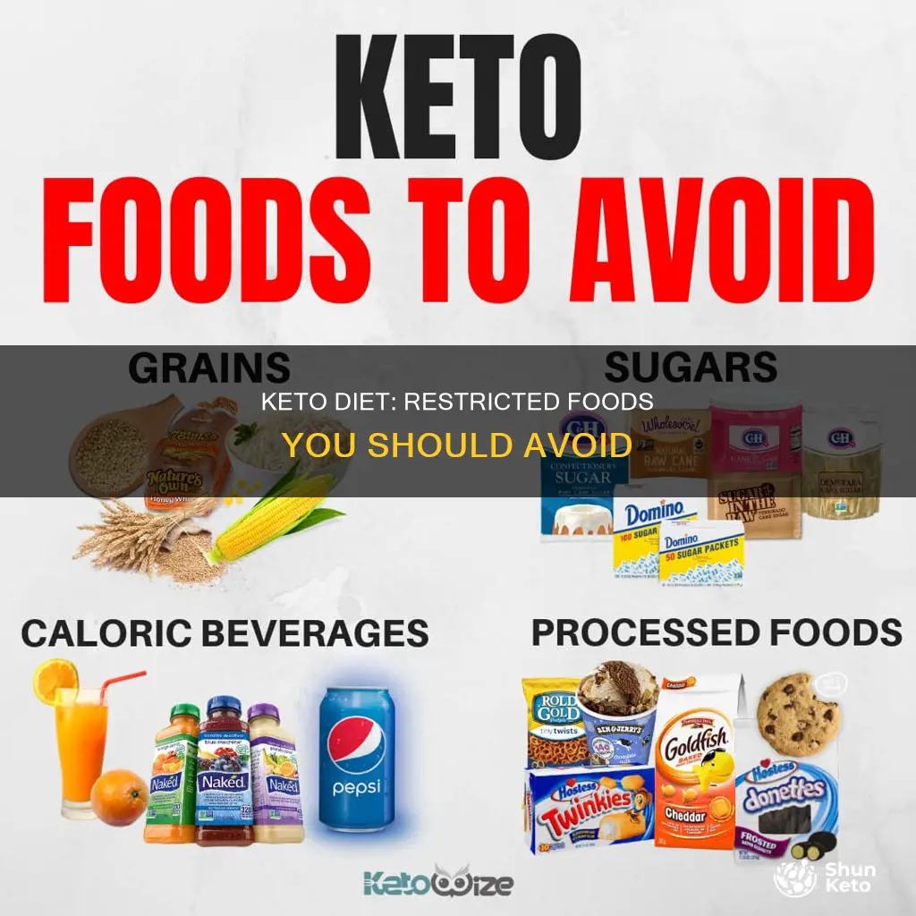 which foods are restriced on keto