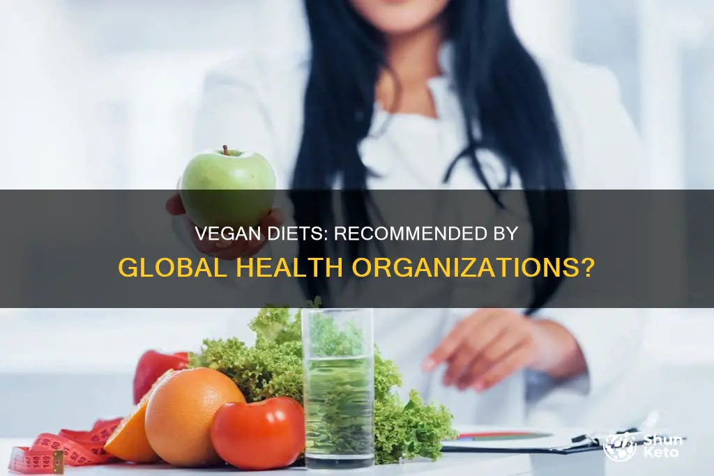 which international health organization recommends vegan diet