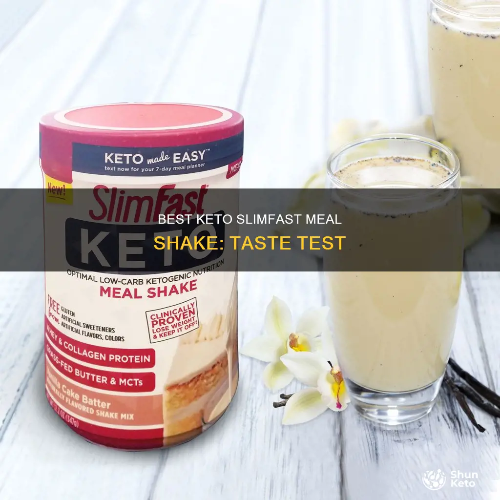 which keto slimfast meal shake tastes the best