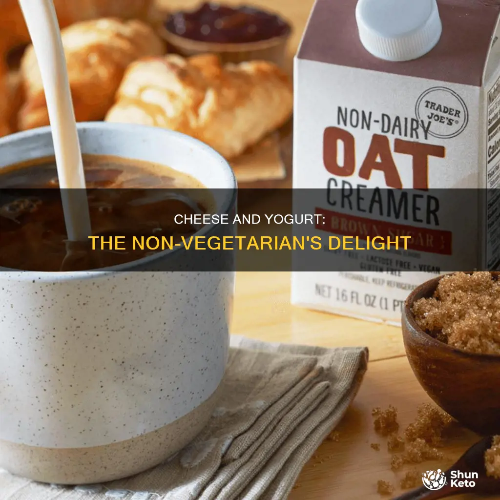 which non vegetarian diet includes cheese and yogurt