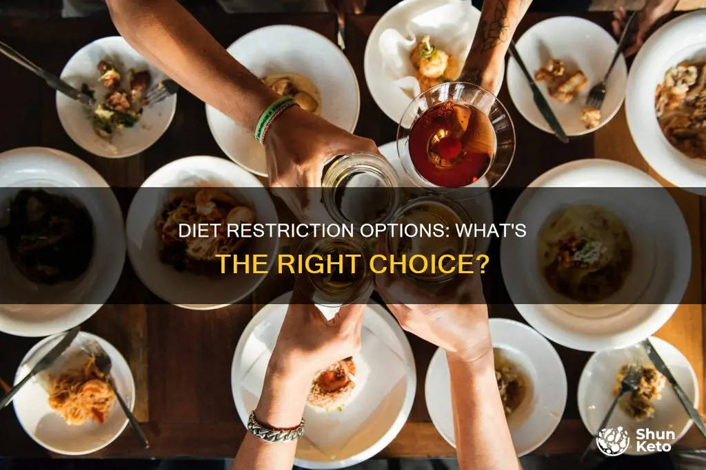 which of the following diet restriction options are correct