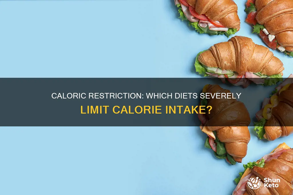 which of the following diets most severely restricts caloric intake