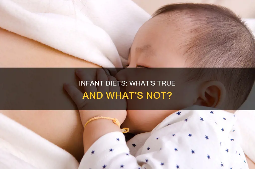 which of the following is true of infants diet