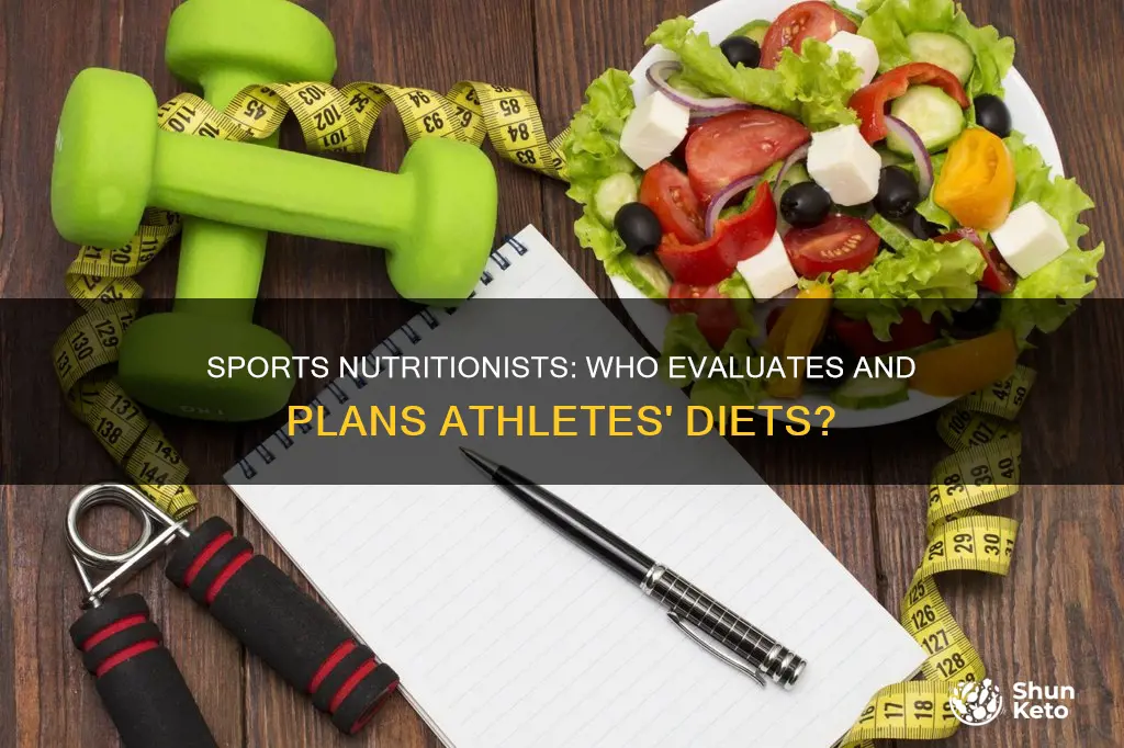 which practitioners are trained to evaluate and plan athletes diets