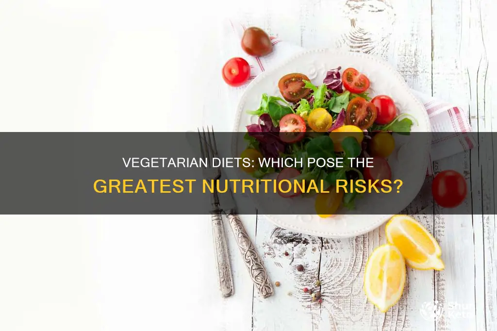 which type of vegetarian diet poses the greatest nutritional risk