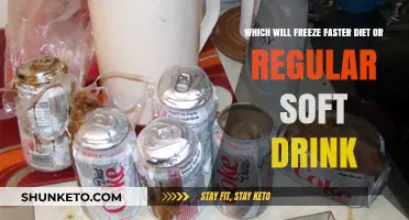 Why Diet Soft Drinks Freeze Faster
