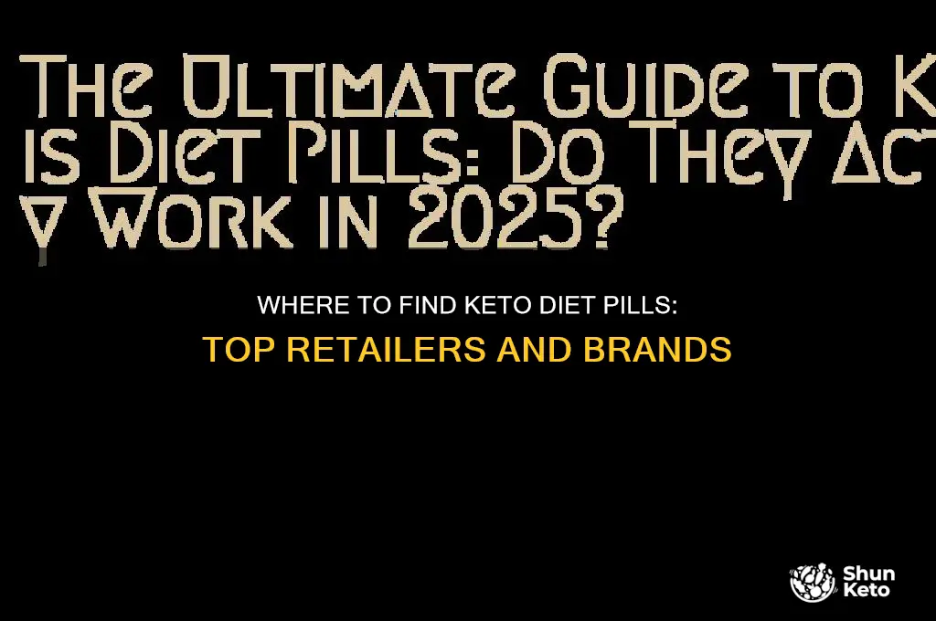 who carries keto diet pills