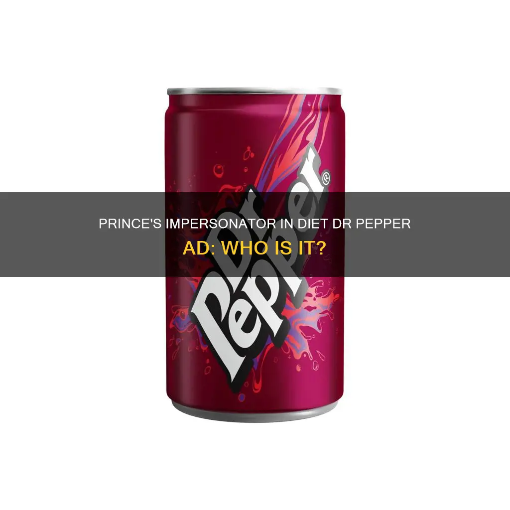 who impersonates prince on diet dr pepper