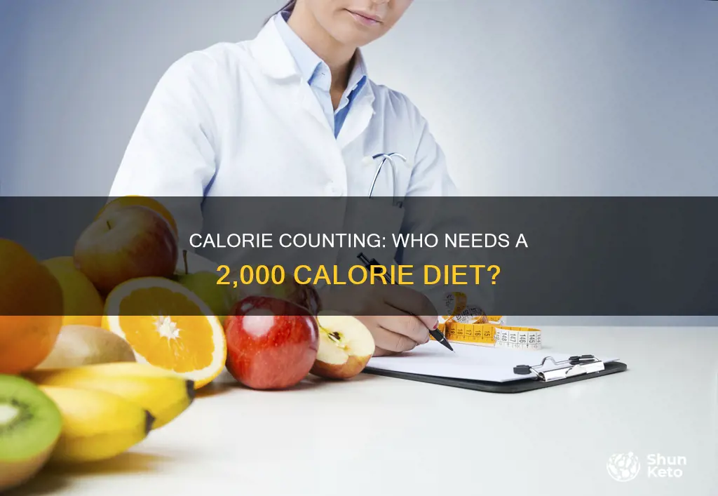 who would have a 2000 calorie diet
