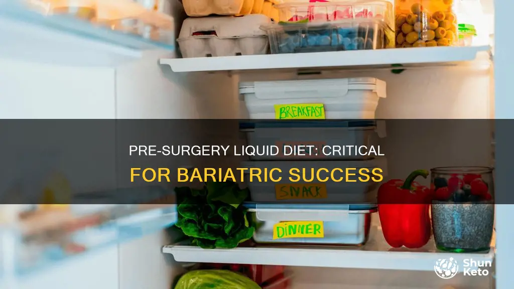 why a liquid diet before bariatric surgery
