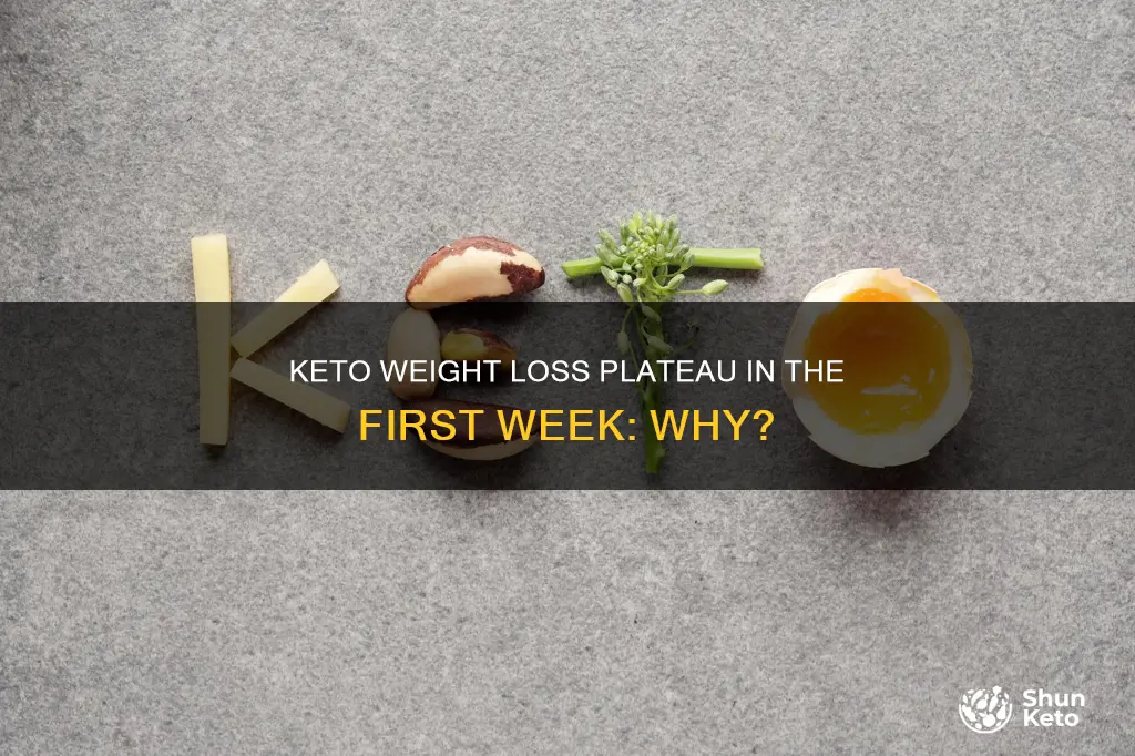 why am i not losing weight on keto first week