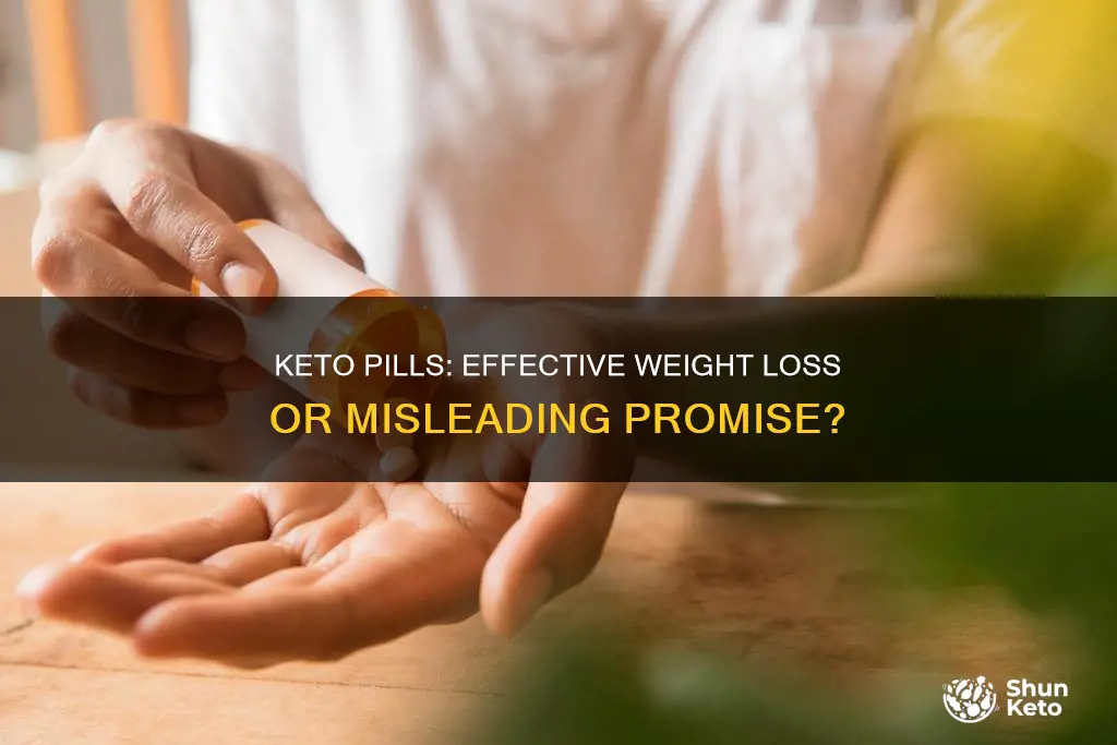 why am i not losing weight on keto pills